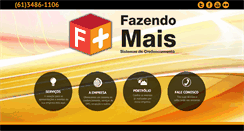 Desktop Screenshot of fazendomais.com.br